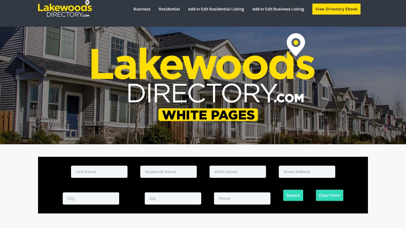 White Pages – Lakewood Directory